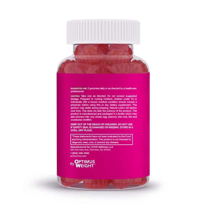 Optimus VITAMINS FOR HAIR Gummies, 5000 mcg Biotin – Cherry Flavor: With Vitamins A, C, D, E, B6 and B12, with Zinc, Iodine, for Beautiful + Thick, Strong and Healthy Hair - Men and Women