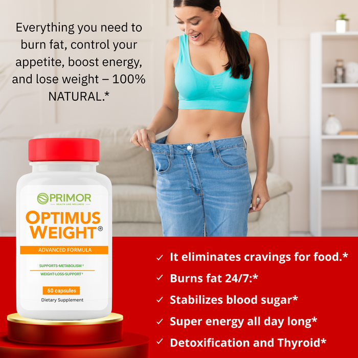 BEST FOR WEIGHT LOSS - New Optimus Weight  ADVANCED- 2 Month Treatment - Natural & Safe - Promotes Natural Weight Loss