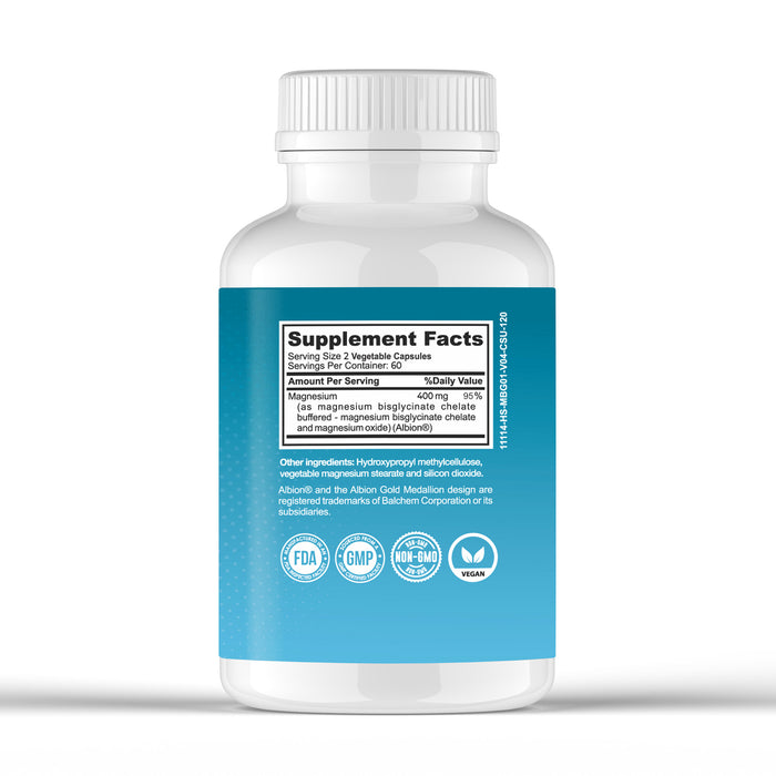 Optimus MAGNESIUM Glycinate (Chelate) – High Absorption – NON-GMO – Vegan | Supports Relaxation, Mood and Sleep | Supports Muscle Relaxation and Stress Management.