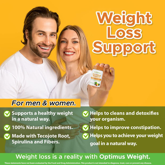 Optimus WEIGHT - Tratamiento de 6 meses - Raíz de tejocote - Pérdida de peso natural y saludable - 180 cápsulas - Paquete de 3